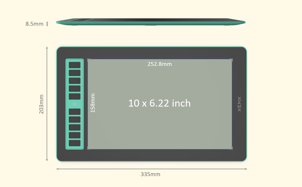 XENX P3-1060 product dimensions