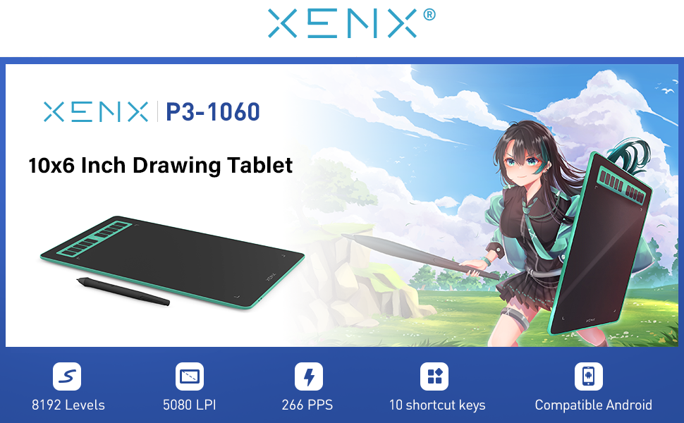 XENX P3-1060 Graphic Tablet